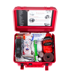 Outer Limit Supply 6500 Series Medical Kit Open, packed with all the essential life-saving gear. 