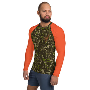 Outer Limit Supply Men's Camo - Orange Logo Rash Guard