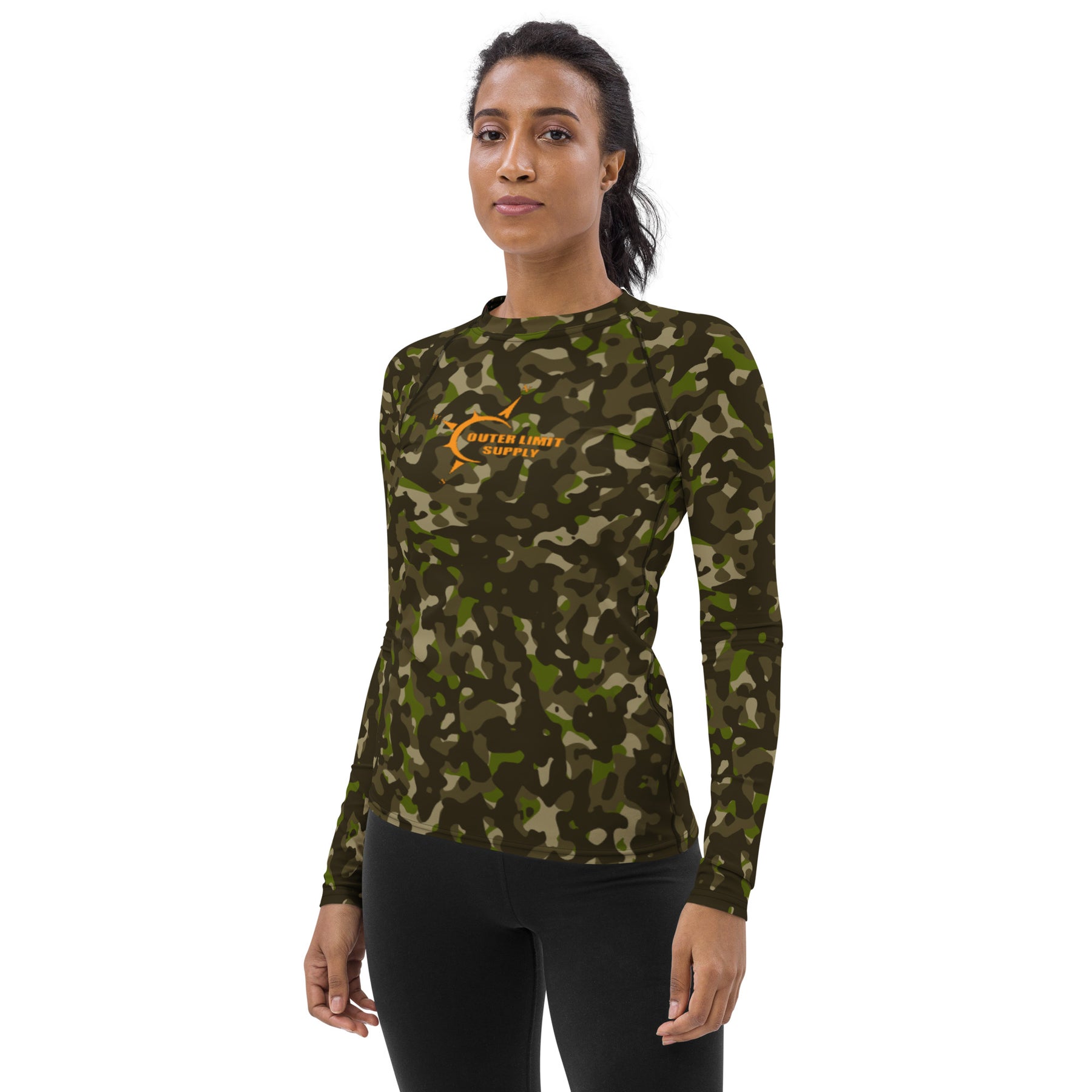 Outer Limit Supply Deep Woods / Forest Women's Rash Guard