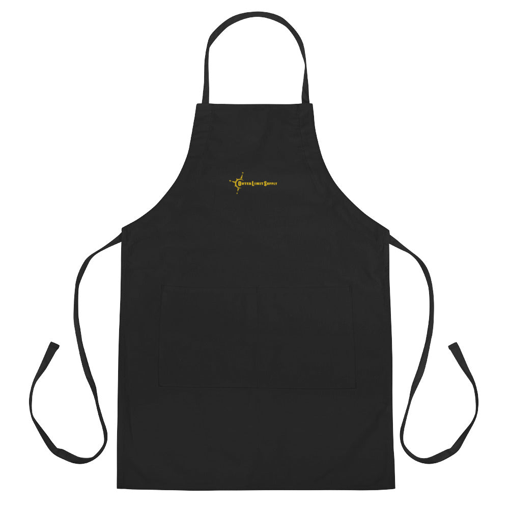 Outer Limit Supply Classic Gold Embroidered Black Apron