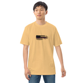 Battered American Flag Premium Heavyweight Tee