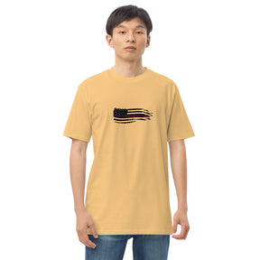 Battered American Flag Premium Heavyweight Tee