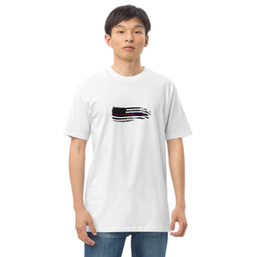 Battered American Flag Premium Heavyweight Tee
